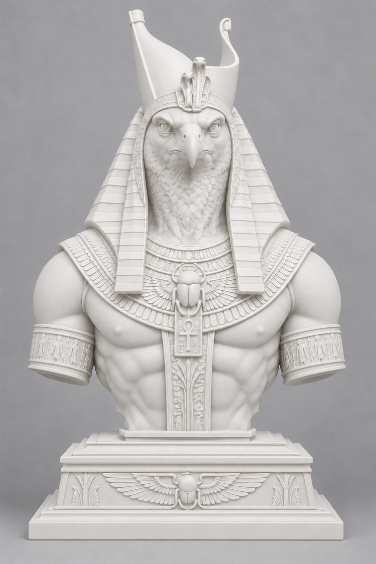 Bust d'Horus sur socle imprimer en 3D