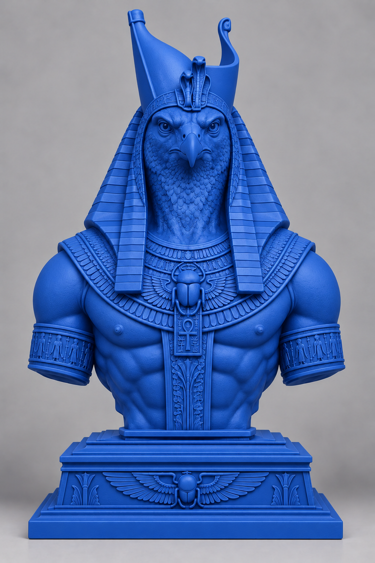 Bust d'Horus sur socle imprimer en 3D