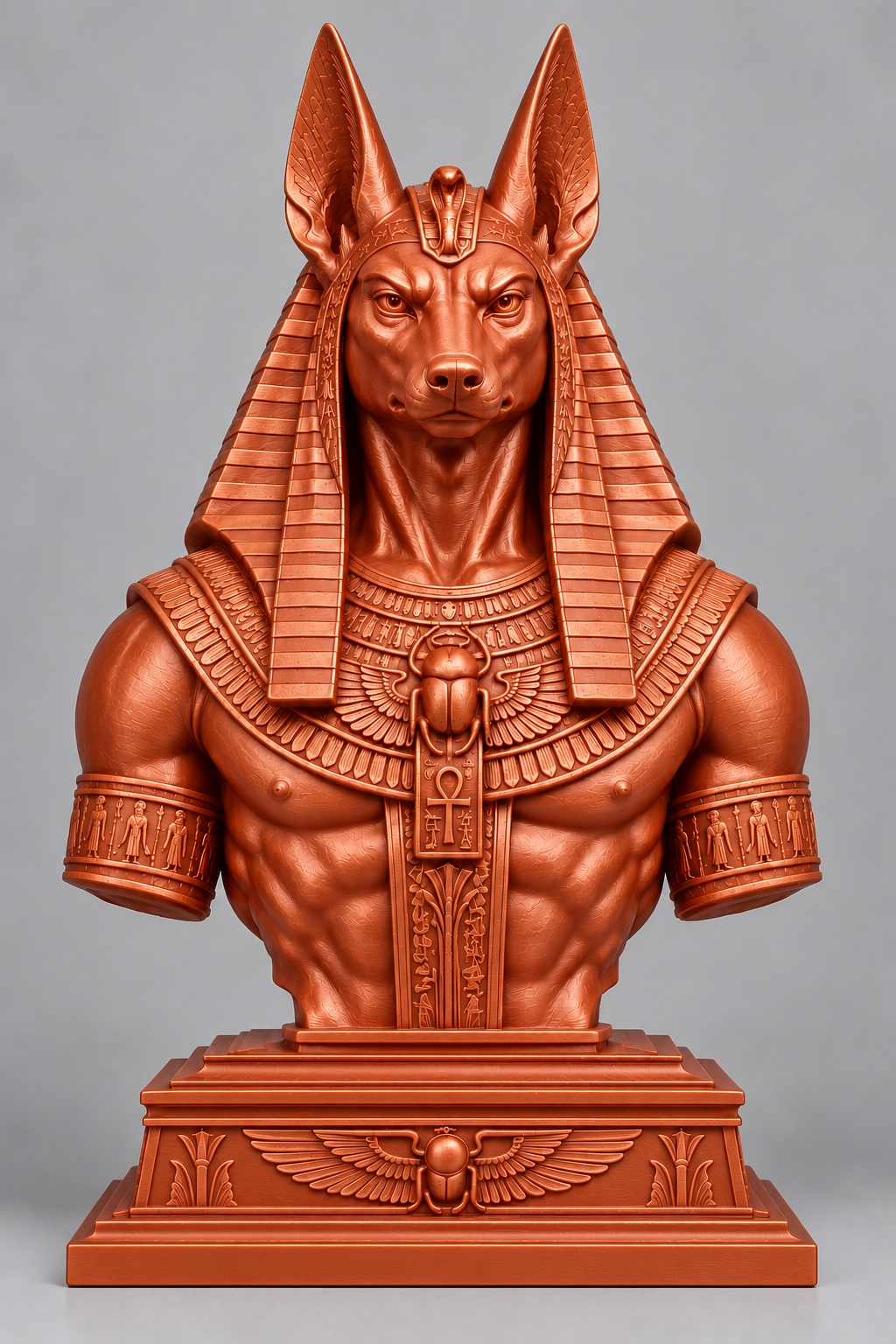 Buste d’Anubis sur socle imprimer en 3D