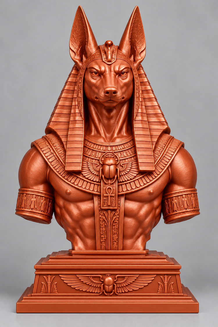 Buste d’Anubis sur socle imprimer en 3D