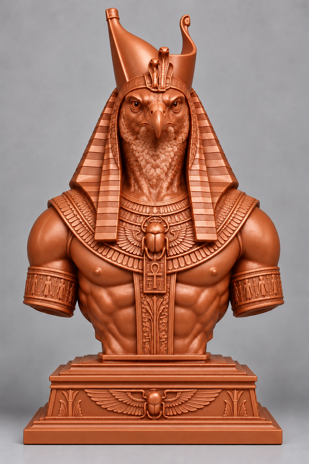 Bust d'Horus sur socle imprimer en 3D