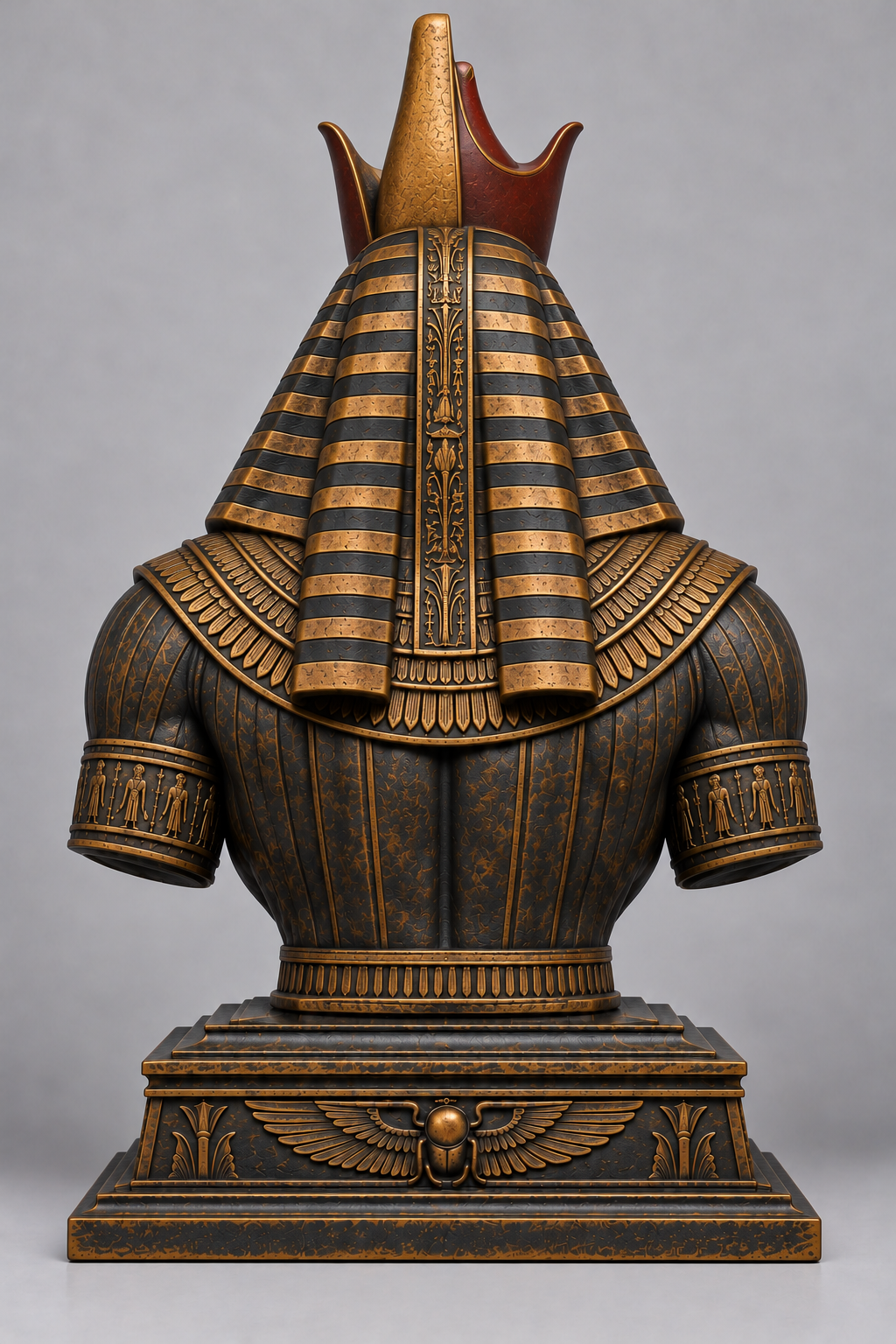 Bust d'Horus sur socle imprimer en 3D