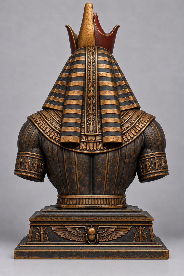 Bust d'Horus sur socle imprimer en 3D