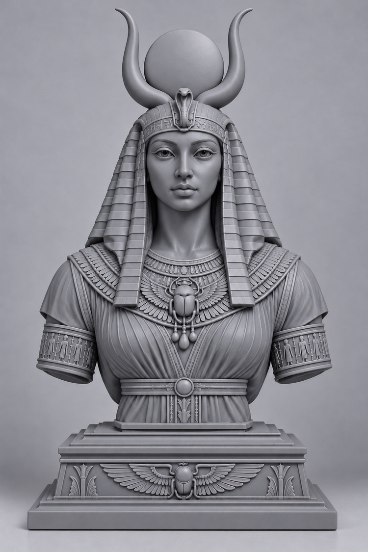 Buste d'Hathor imprimer en 3D