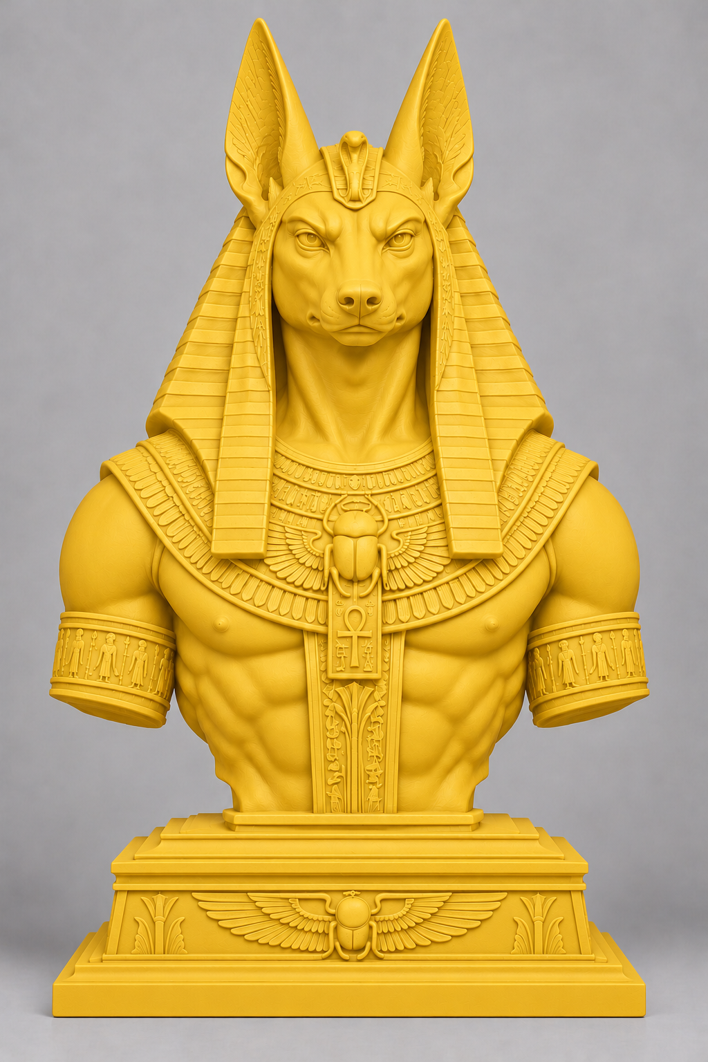 Buste d’Anubis sur socle imprimer en 3D