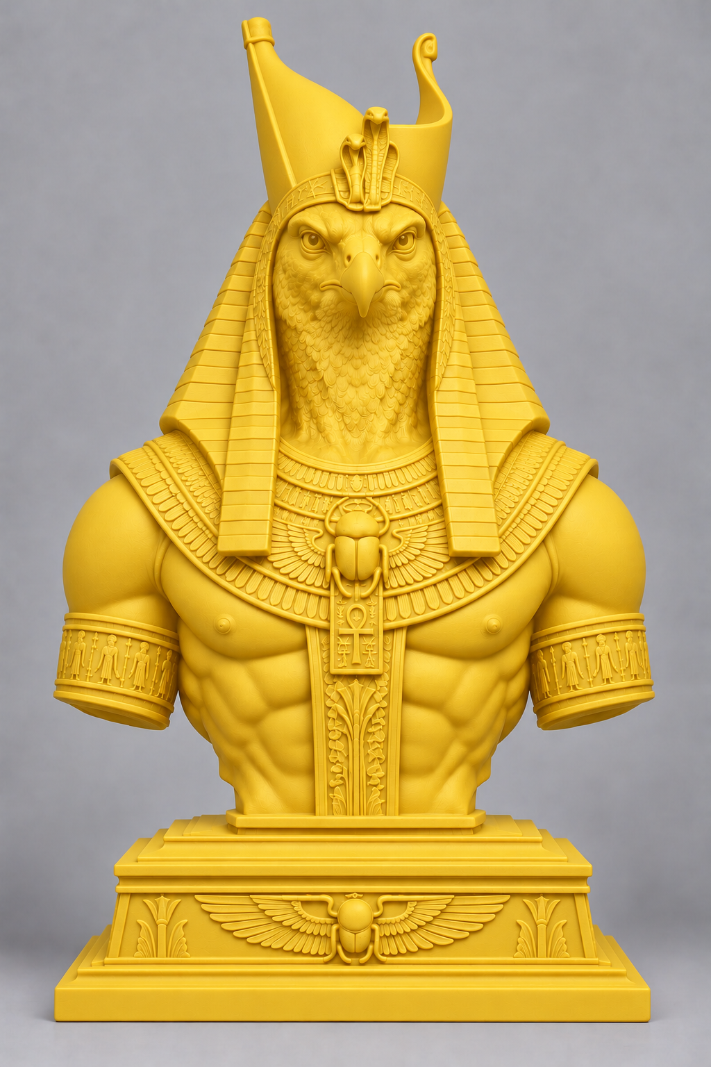 Bust d'Horus sur socle imprimer en 3D