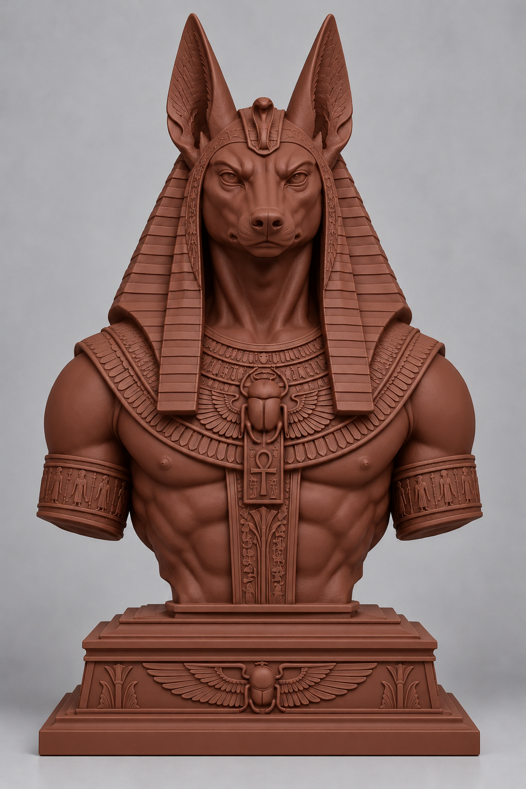 Buste d’Anubis sur socle imprimer en 3D