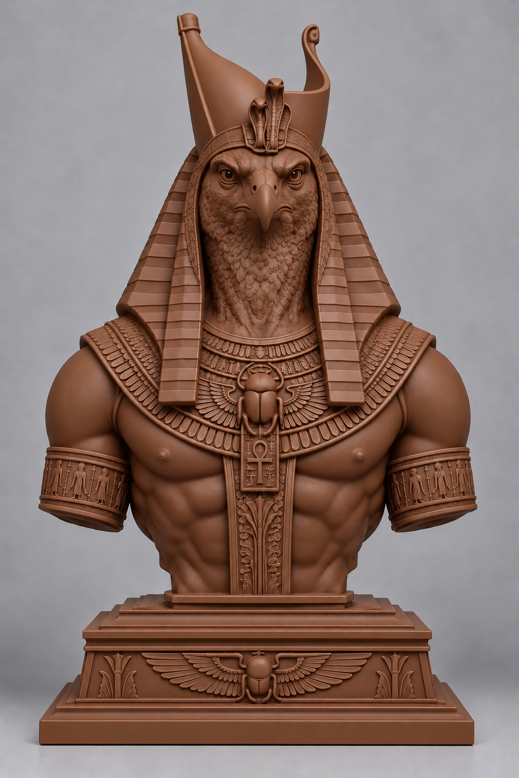 Bust d'Horus sur socle imprimer en 3D