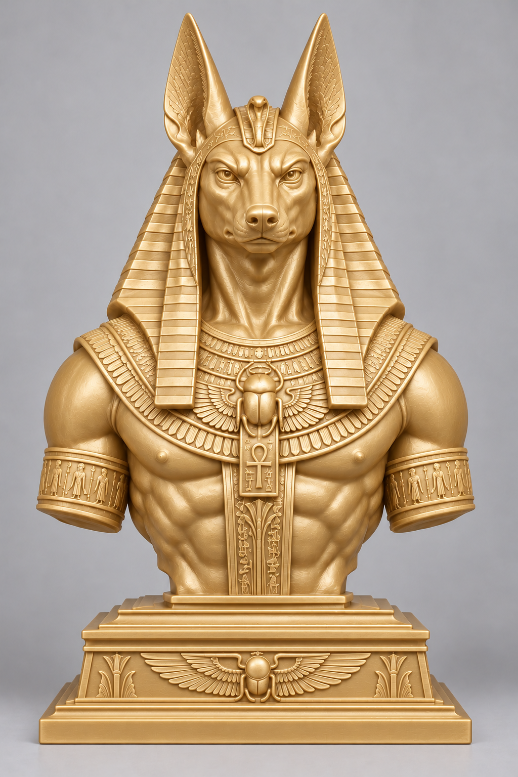 Buste d’Anubis sur socle imprimer en 3D