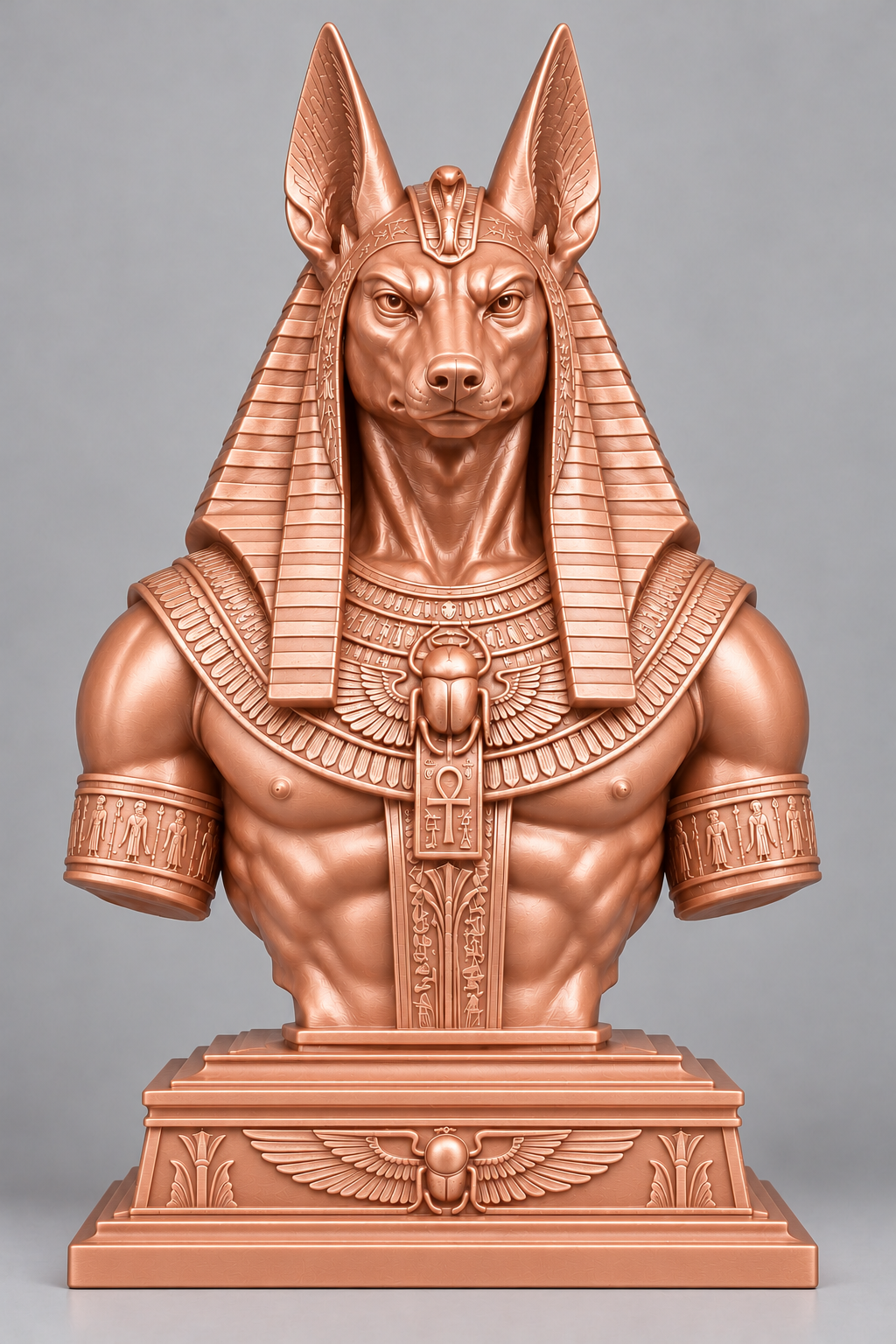 Buste d’Anubis sur socle imprimer en 3D
