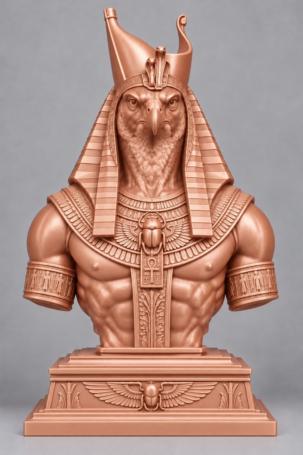 Bust d'Horus sur socle imprimer en 3D