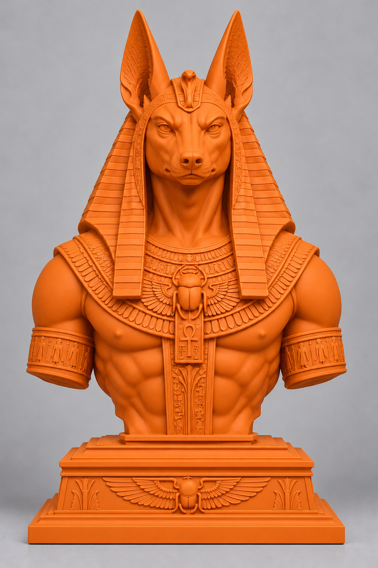 Buste d’Anubis sur socle imprimer en 3D