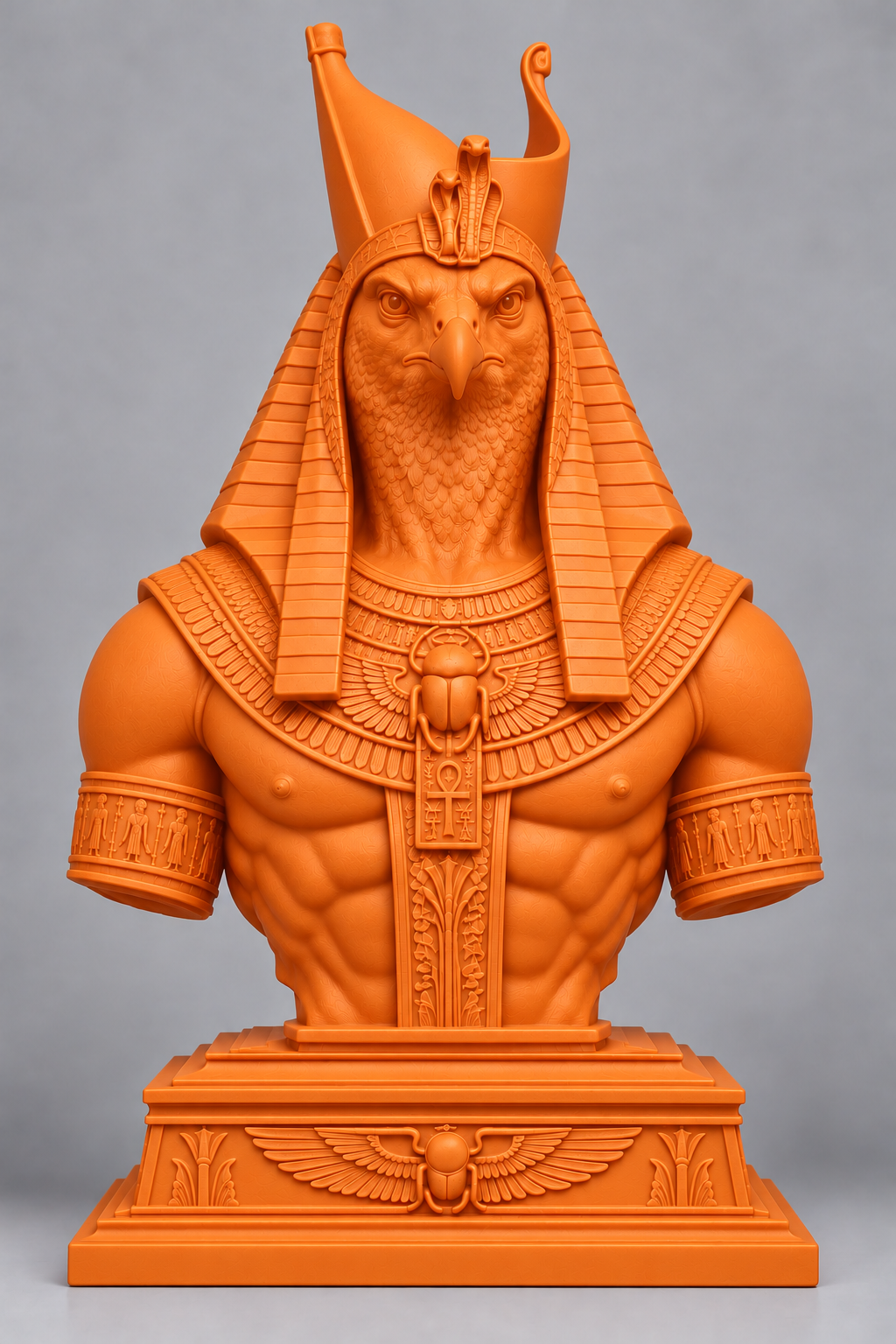 Bust d'Horus sur socle imprimer en 3D