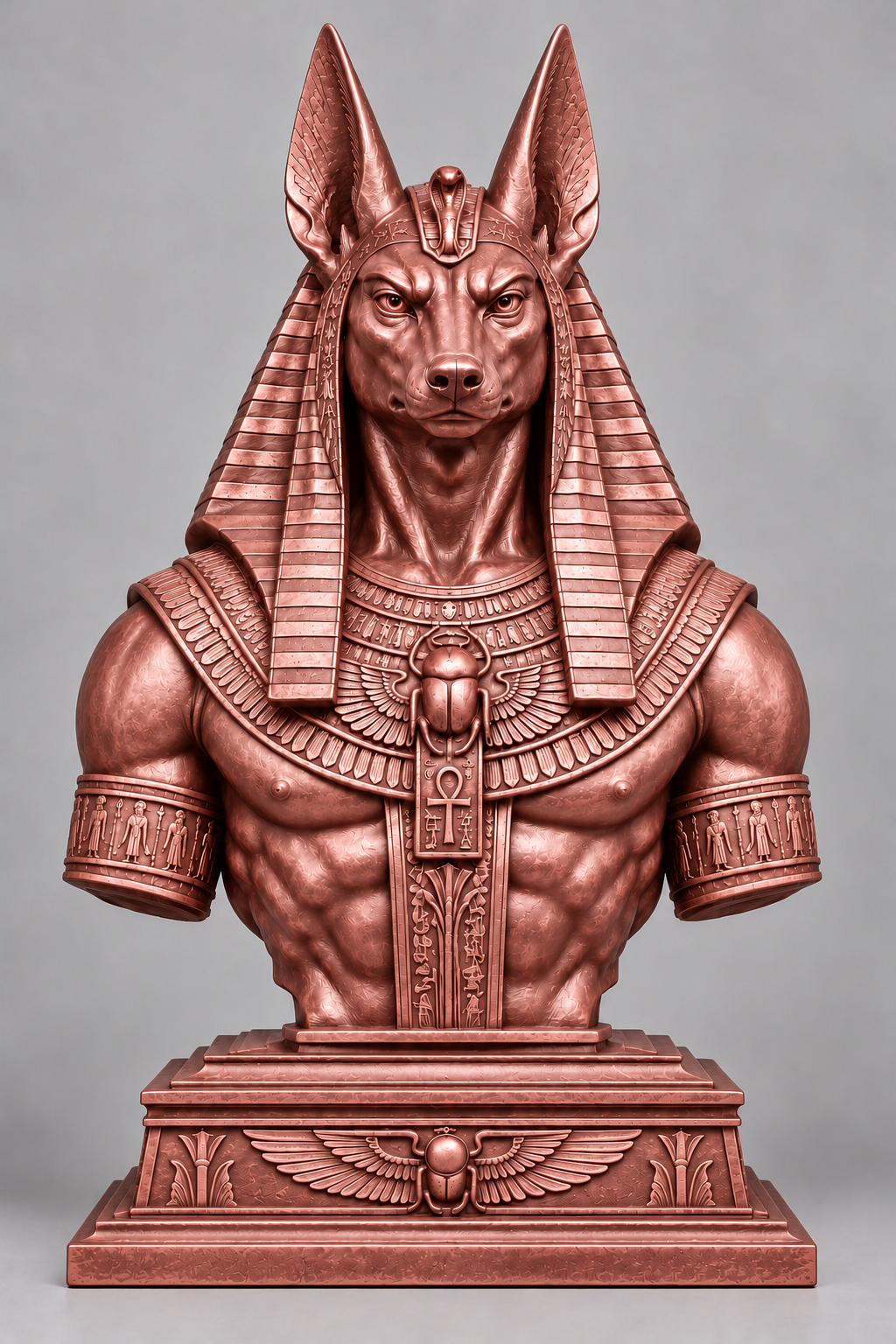 Buste d’Anubis sur socle imprimer en 3D