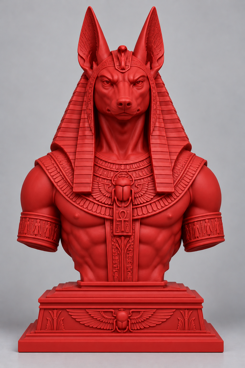 Buste d’Anubis sur socle imprimer en 3D