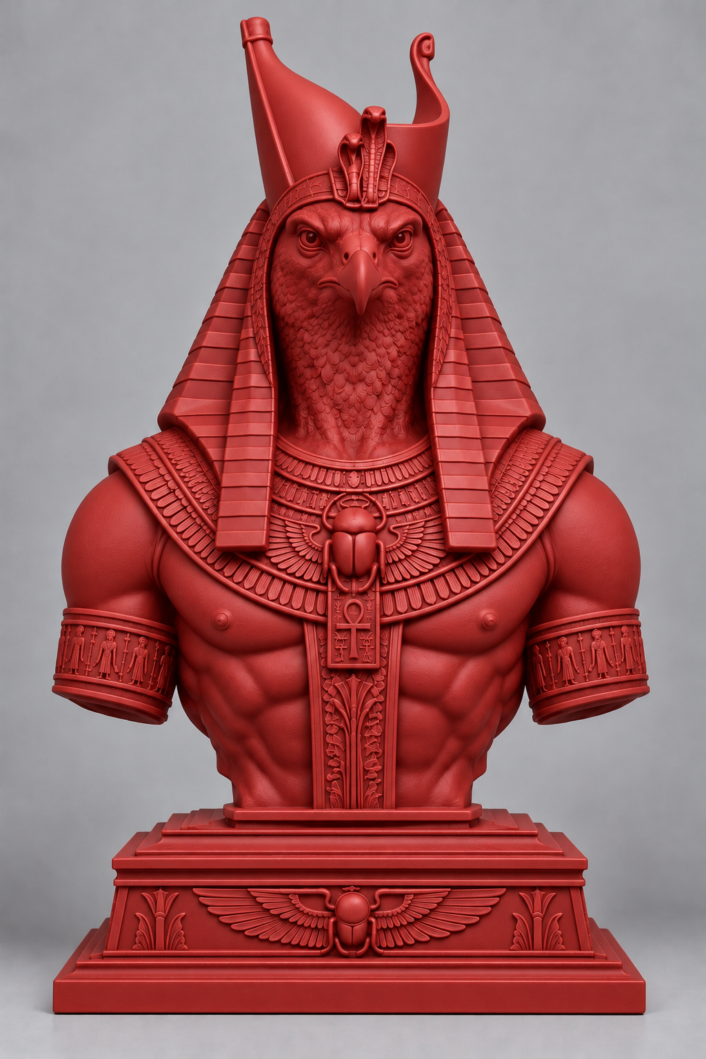 Bust d'Horus sur socle imprimer en 3D