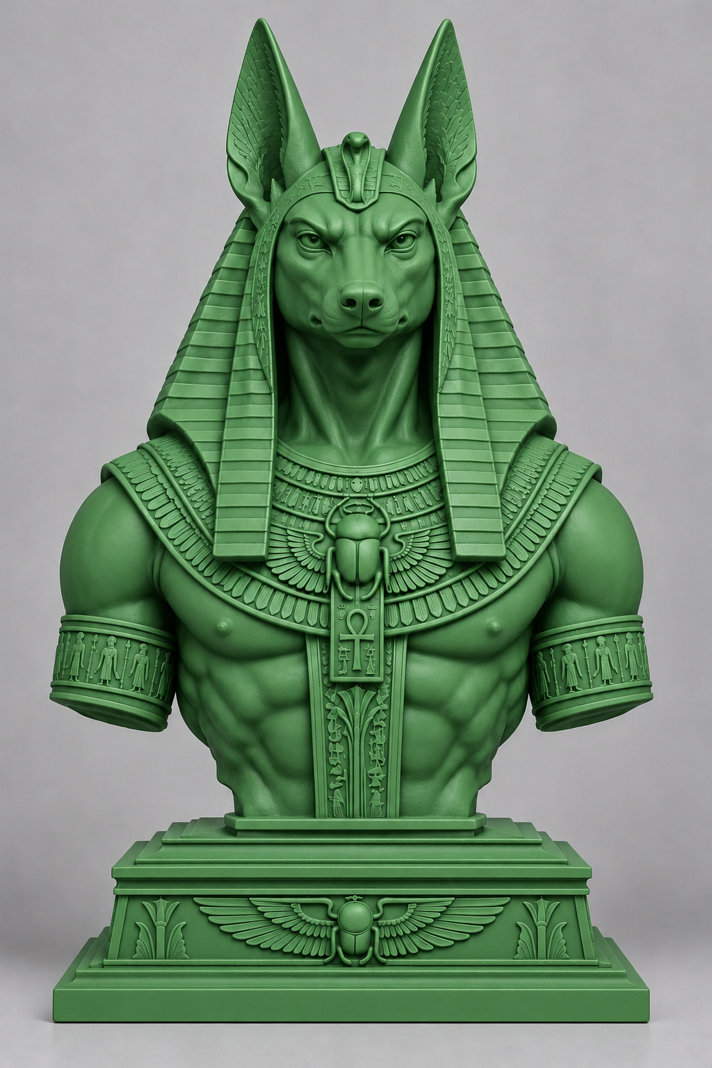 Buste d’Anubis sur socle imprimer en 3D