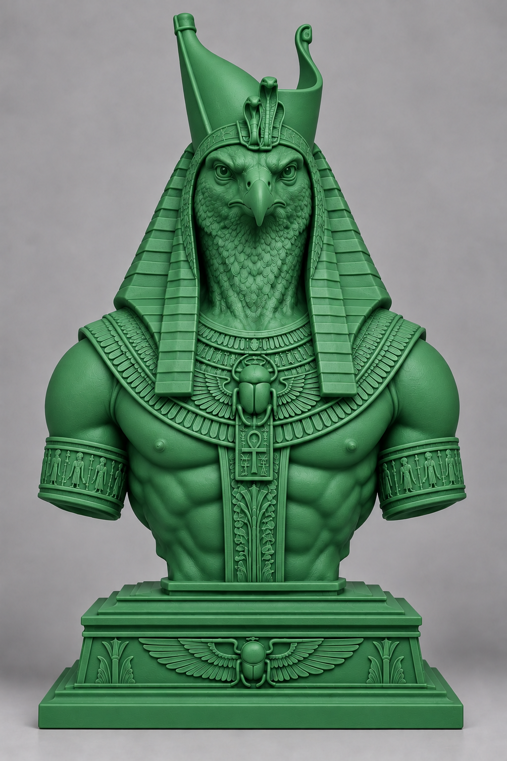 Bust d'Horus sur socle imprimer en 3D