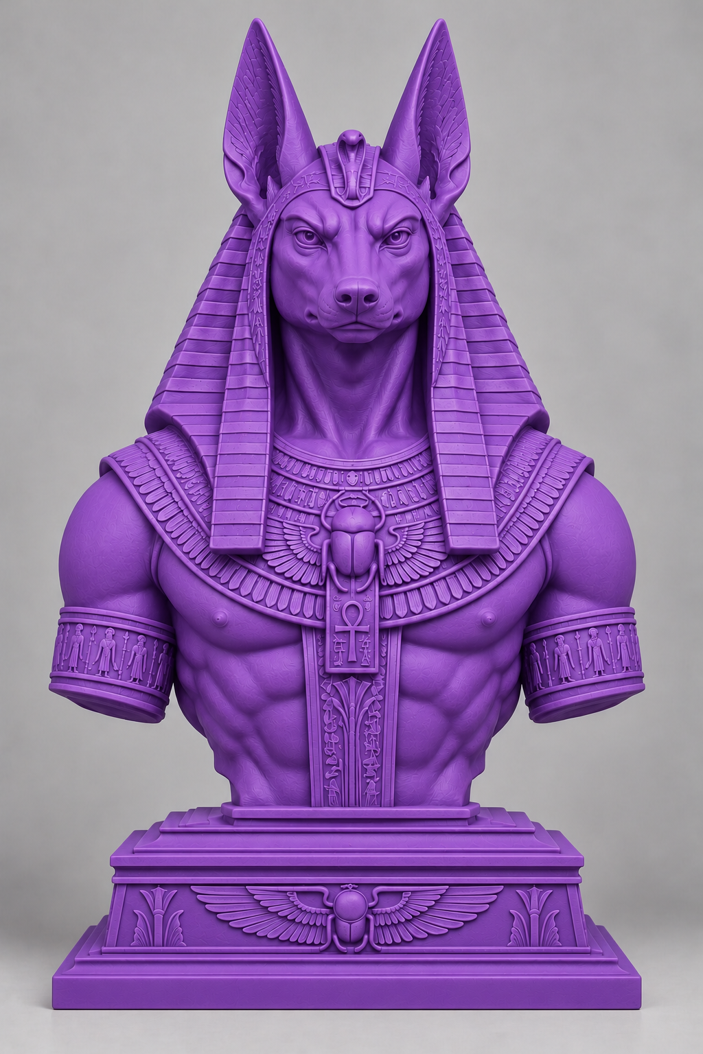 Buste d’Anubis sur socle imprimer en 3D