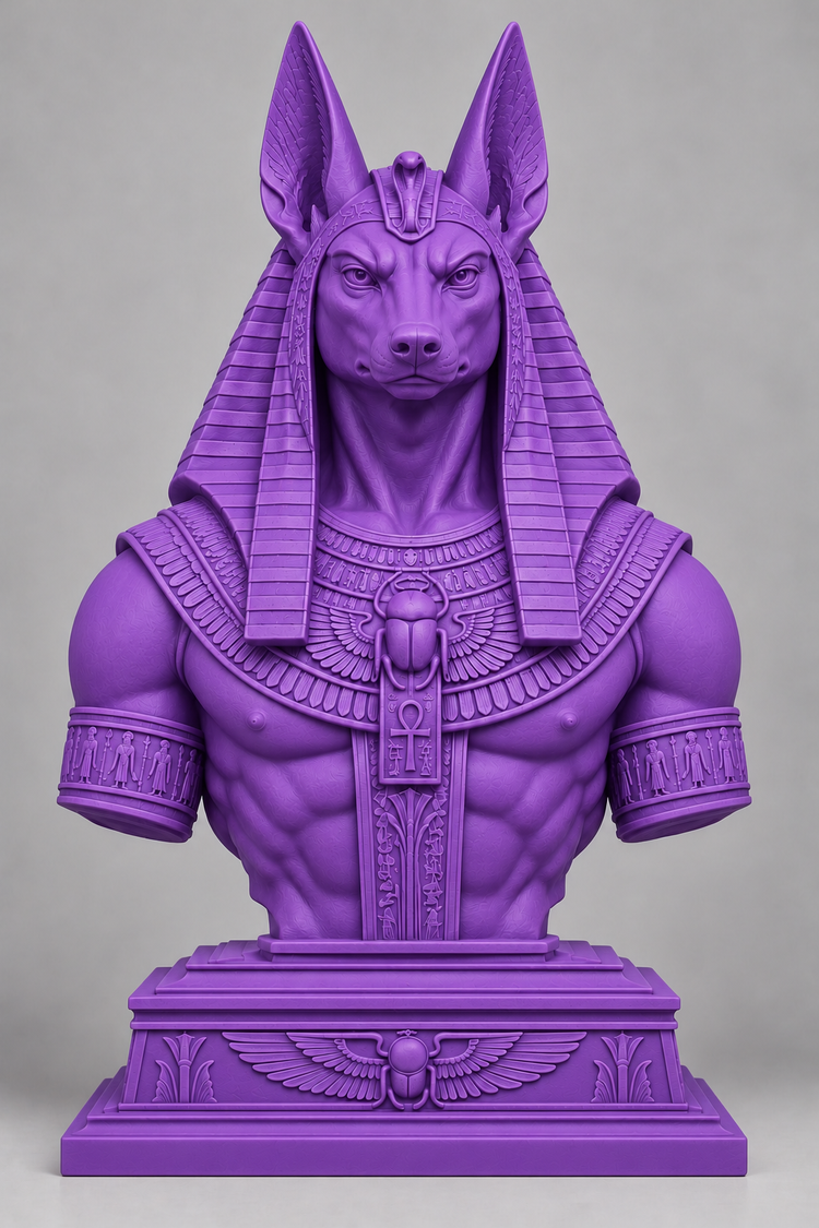Buste d’Anubis sur socle imprimer en 3D