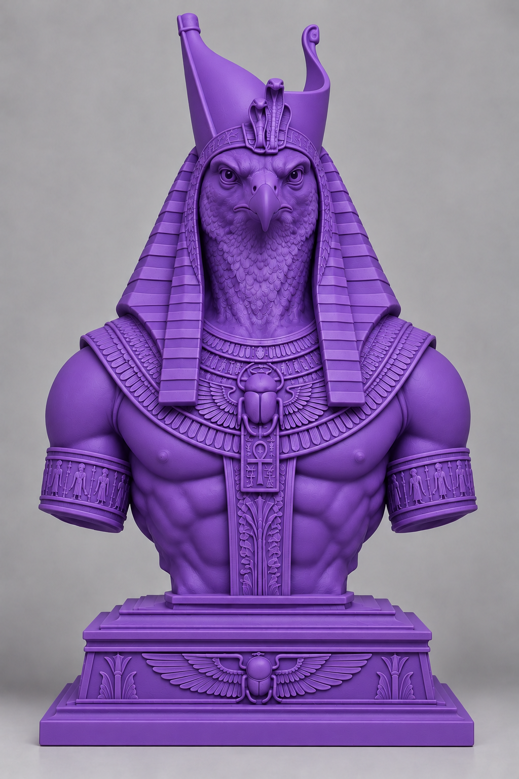 Bust d'Horus sur socle imprimer en 3D